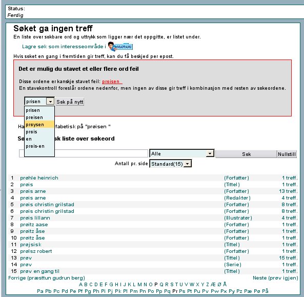 Bilde - Hjelp ved null treff